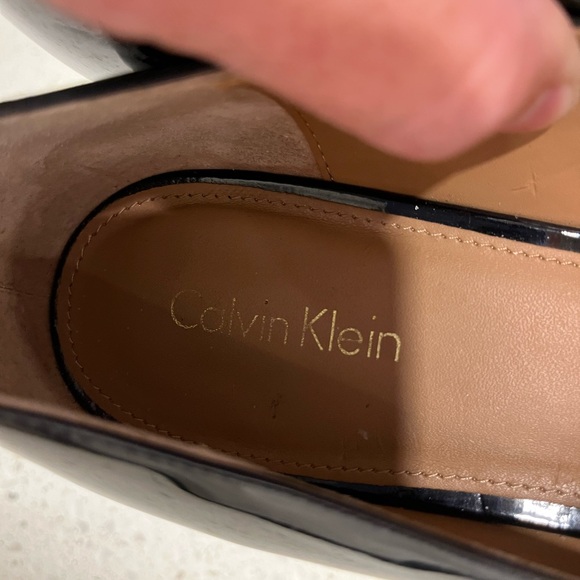 Calvin Klein Black Patent Leather Loafers - Picture 5 of 5